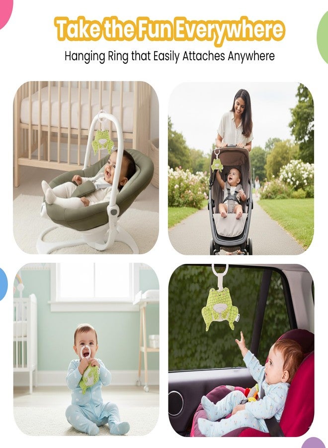 Nuluv Activity Frog Rattle, 2-in-1 Jitter and Rattle Toy for Babies, BPA-Free, Soft Plush, Sensory Development Hanging Toy for Crib, Stroller and Car Seat, for Babies 3+ Months - Image 3